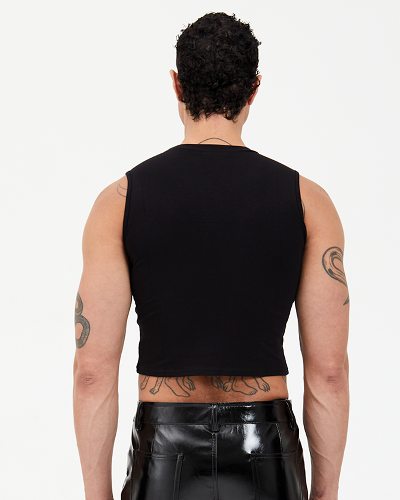 Venom Rhinestone Mid Crop