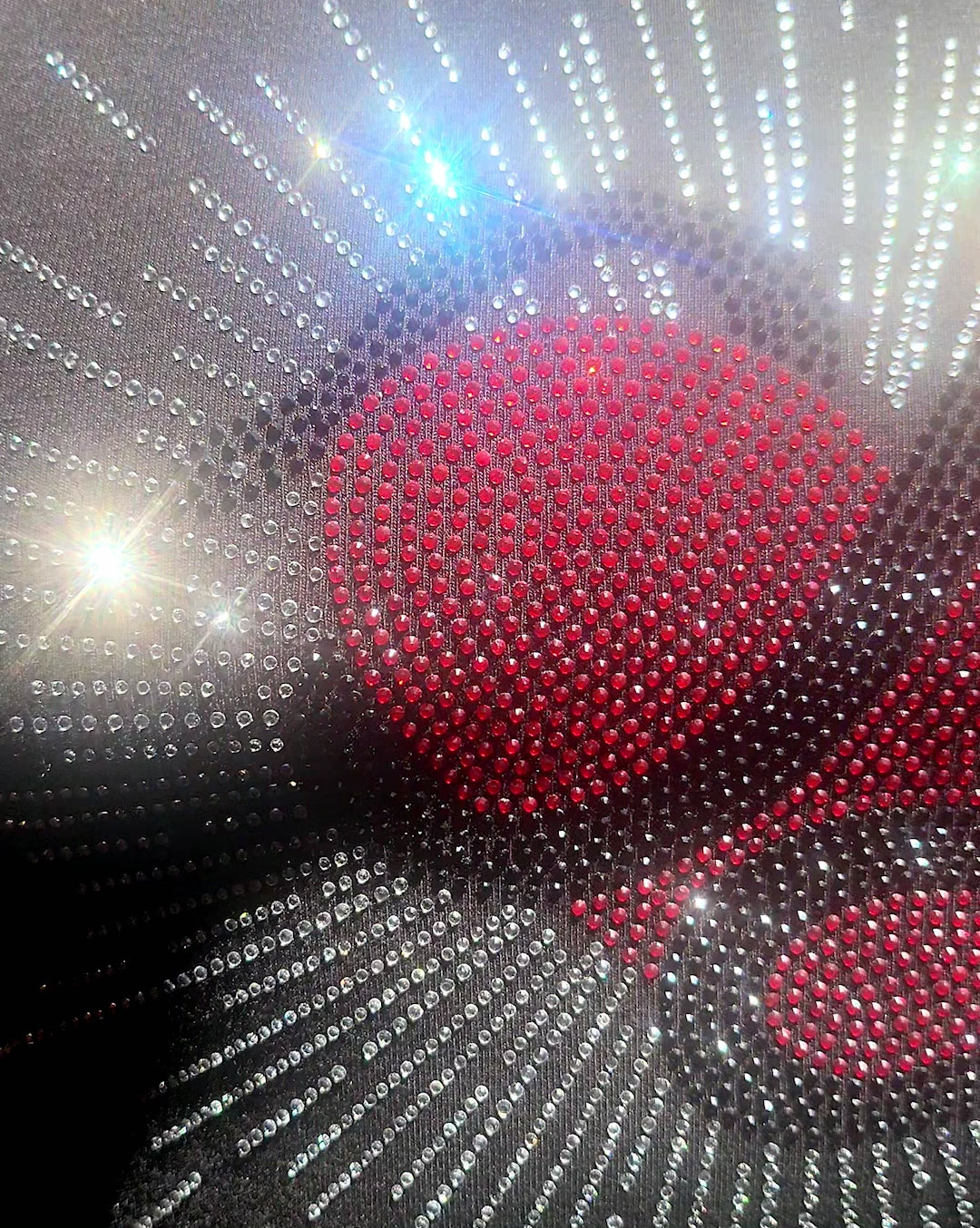 Poison Rhinestone Mid Crop Tank Top