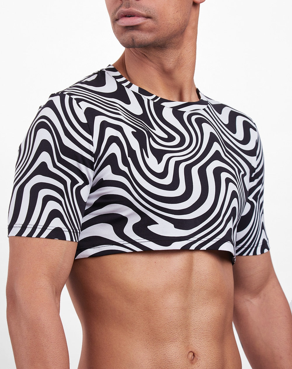 Zebra crop hoodie hot sale