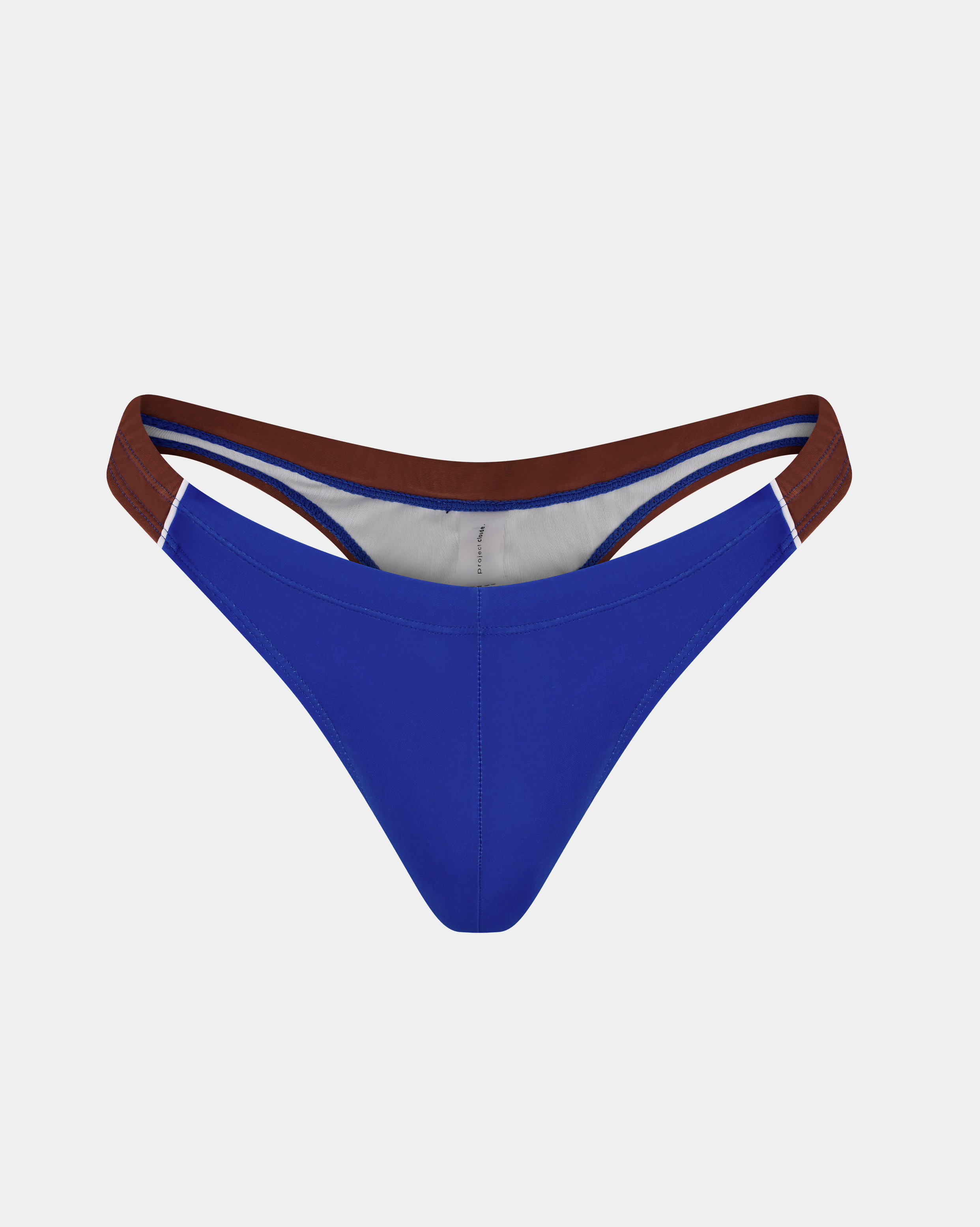 Core Razor Thong - Blue & Brandy