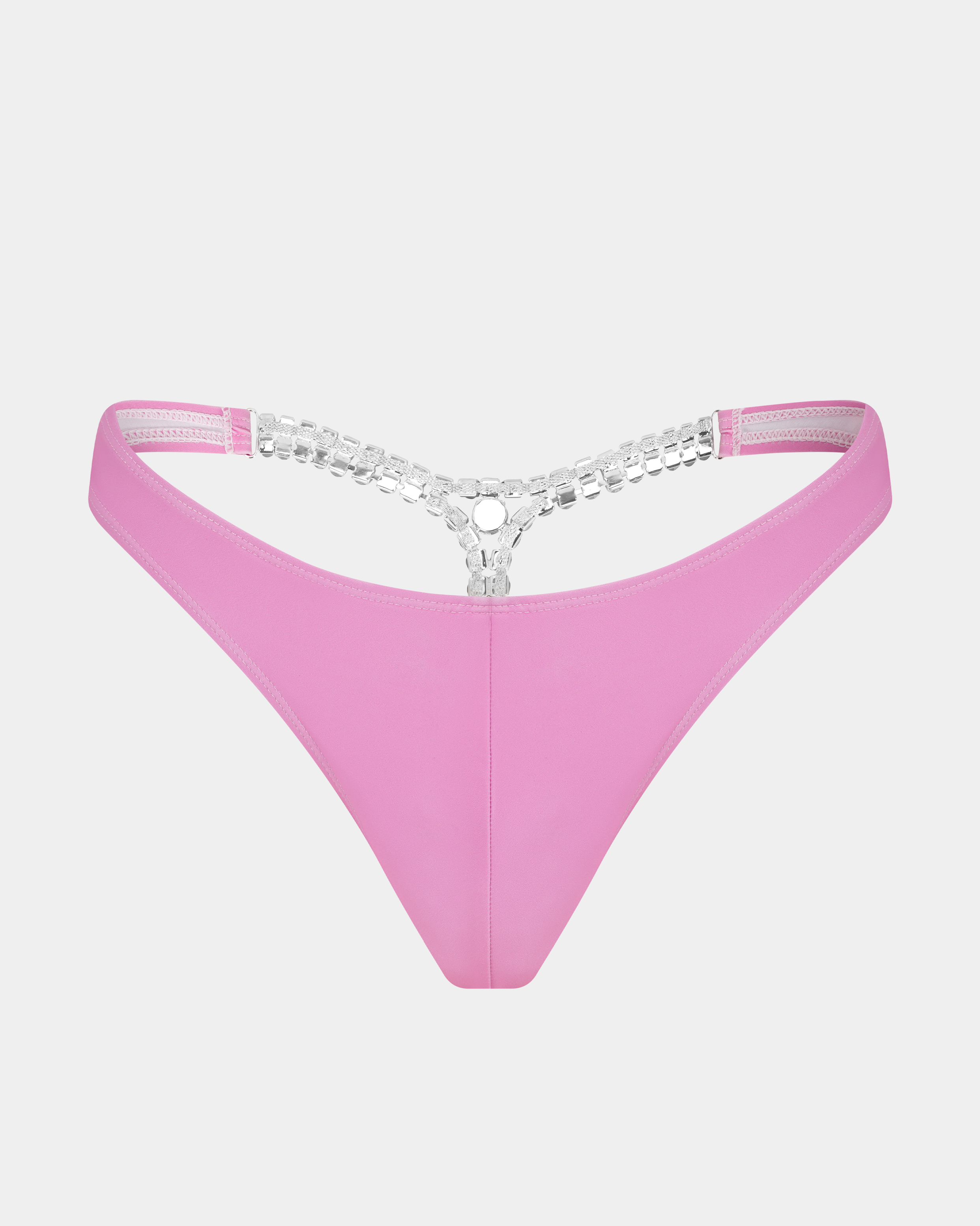 Diamond T-Back Thong - Pink