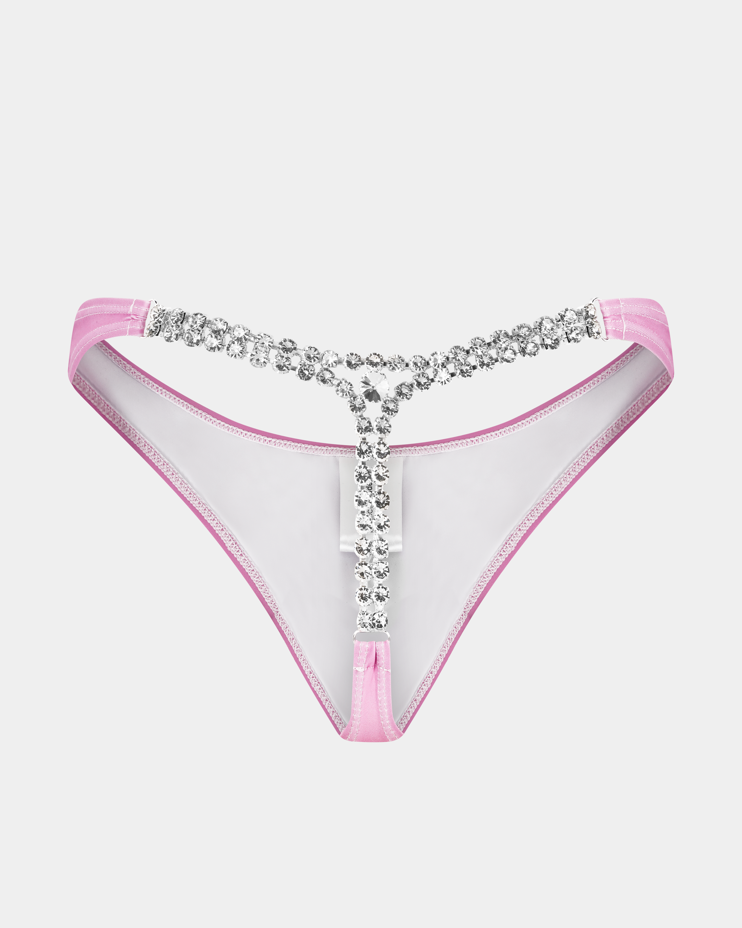 Diamond T-Back Thong - Pink