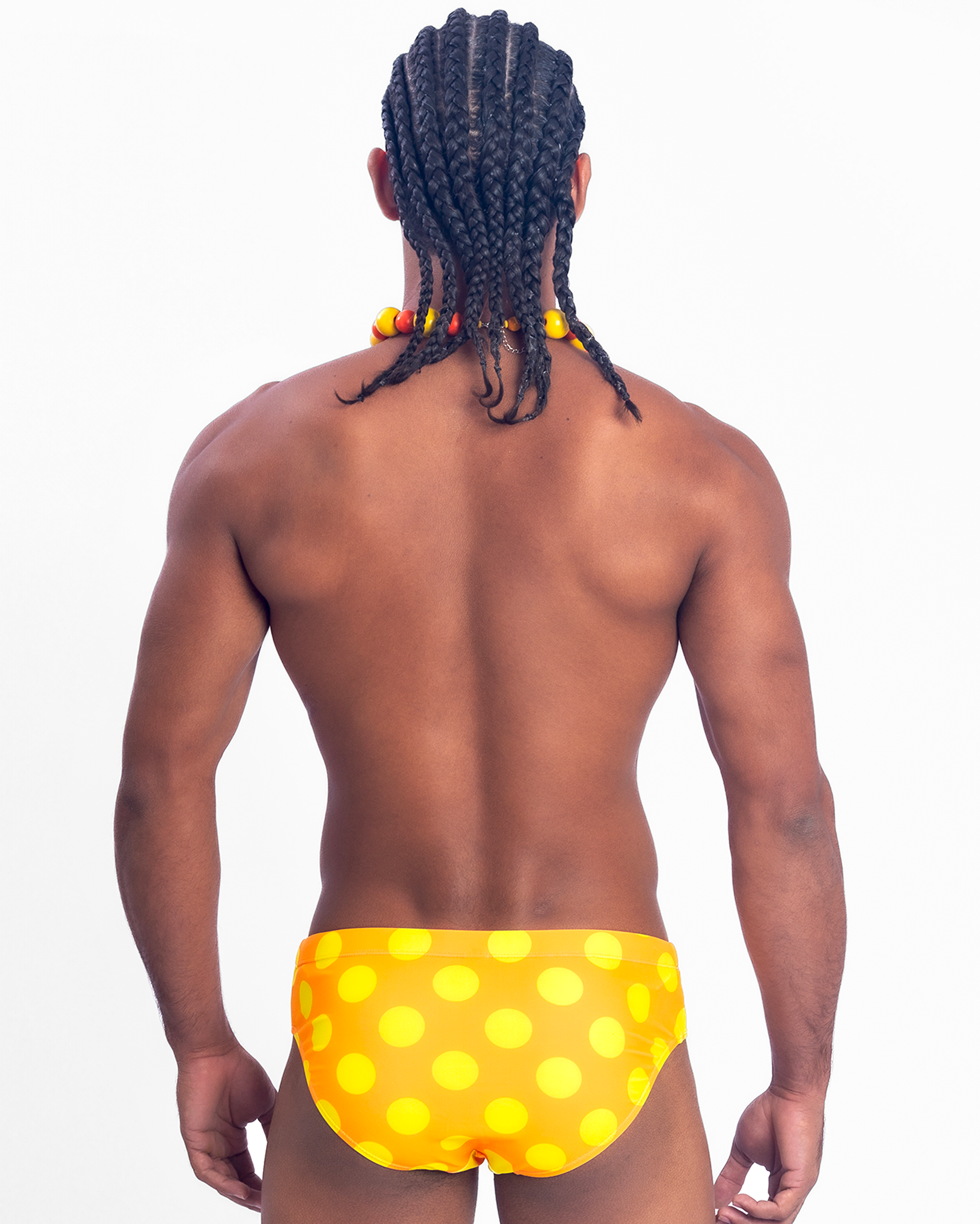 Polka Swim Brief - Orange