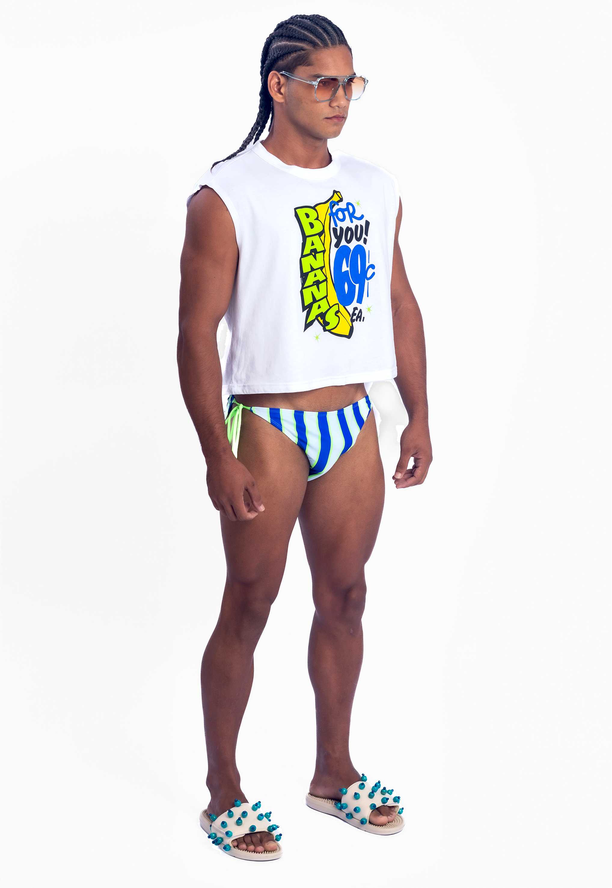 Bananas For You Box Crop Tee