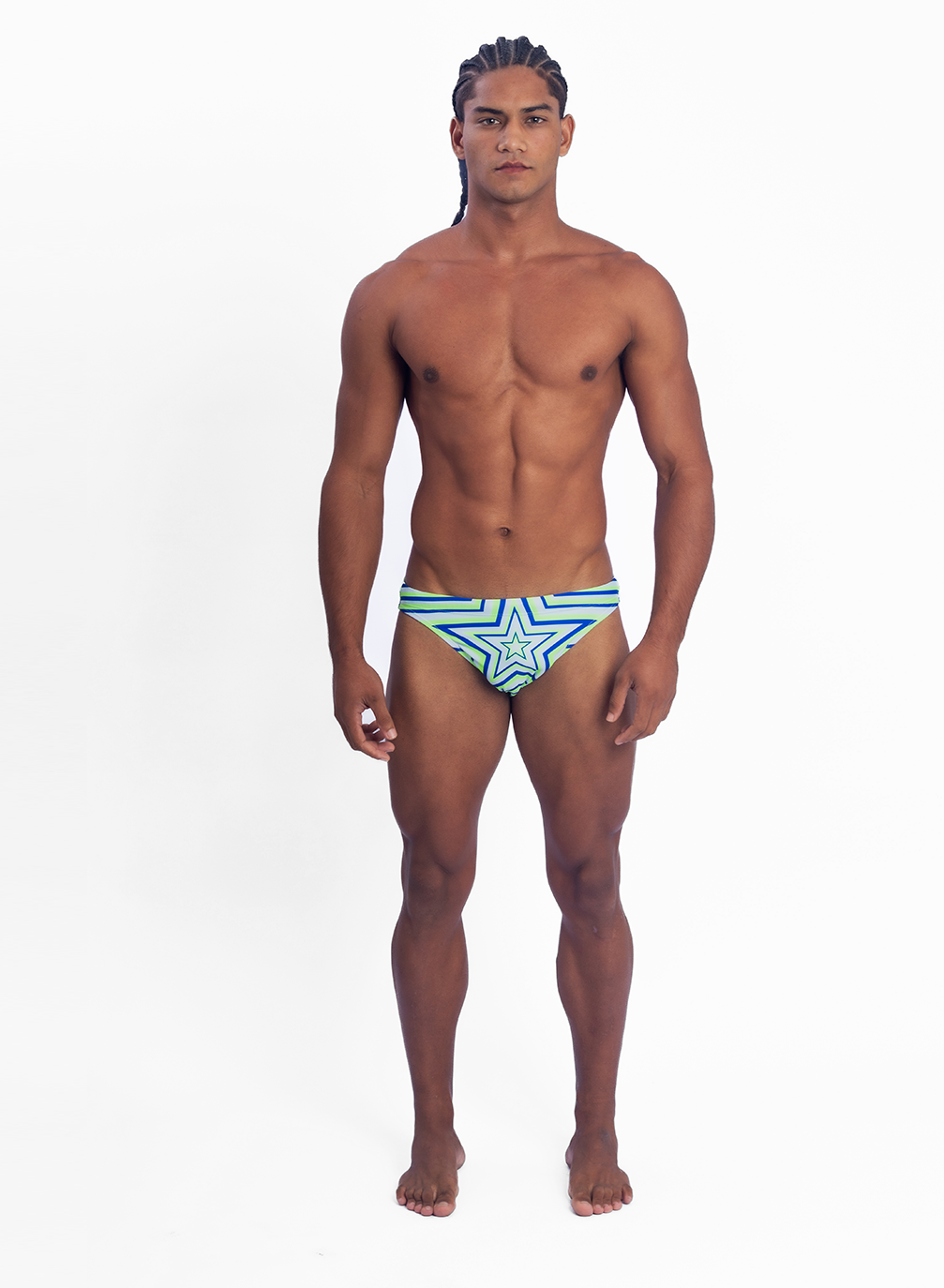 Star Razor Swim Brief - Green
