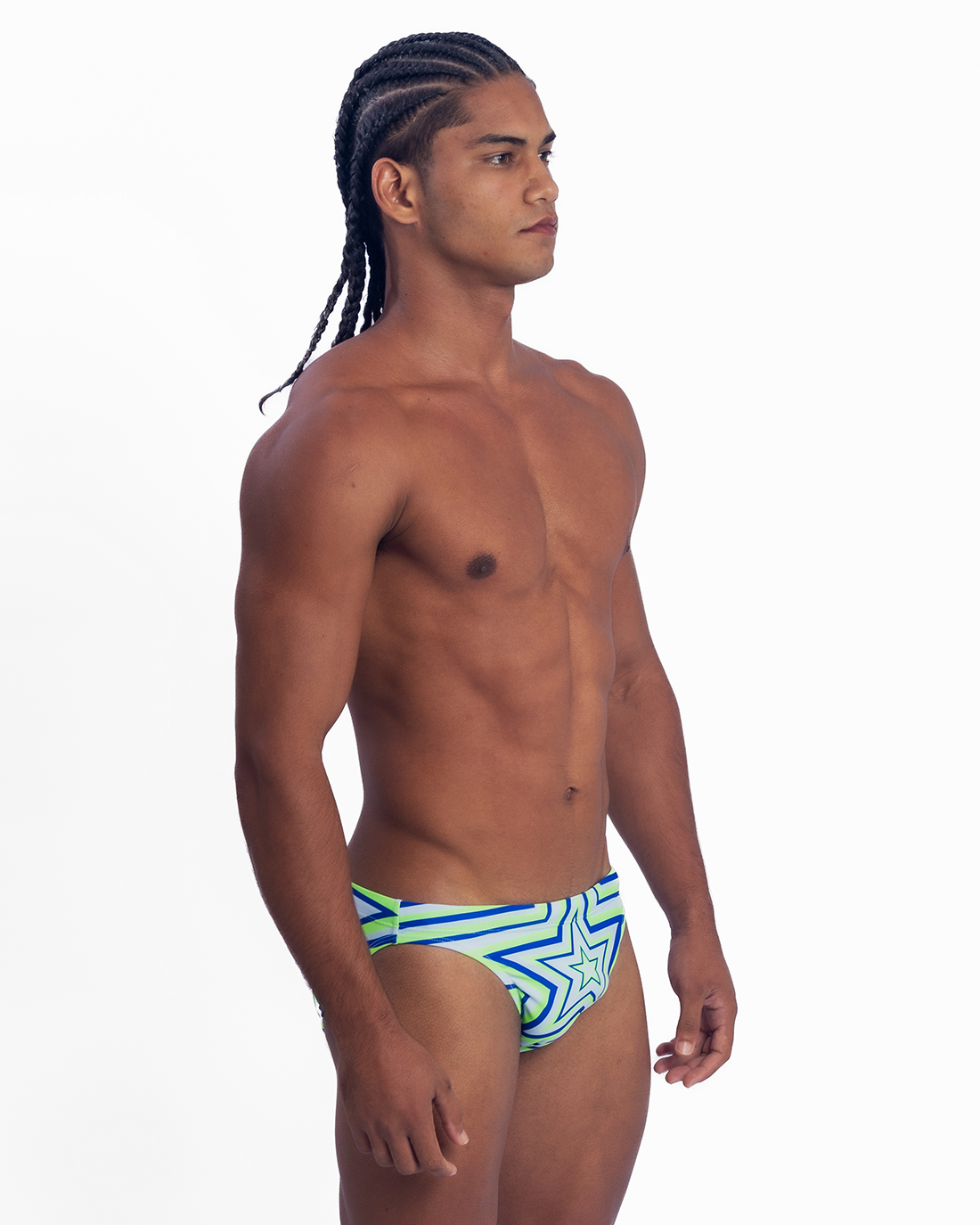 Star Razor Swim Brief - Green