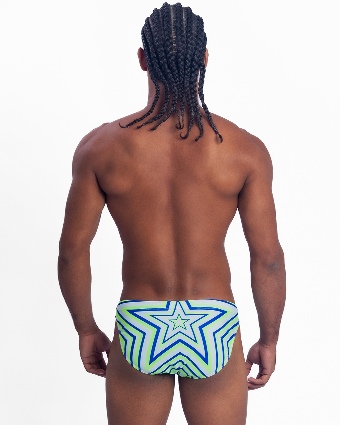 Star Razor Swim Brief - Green