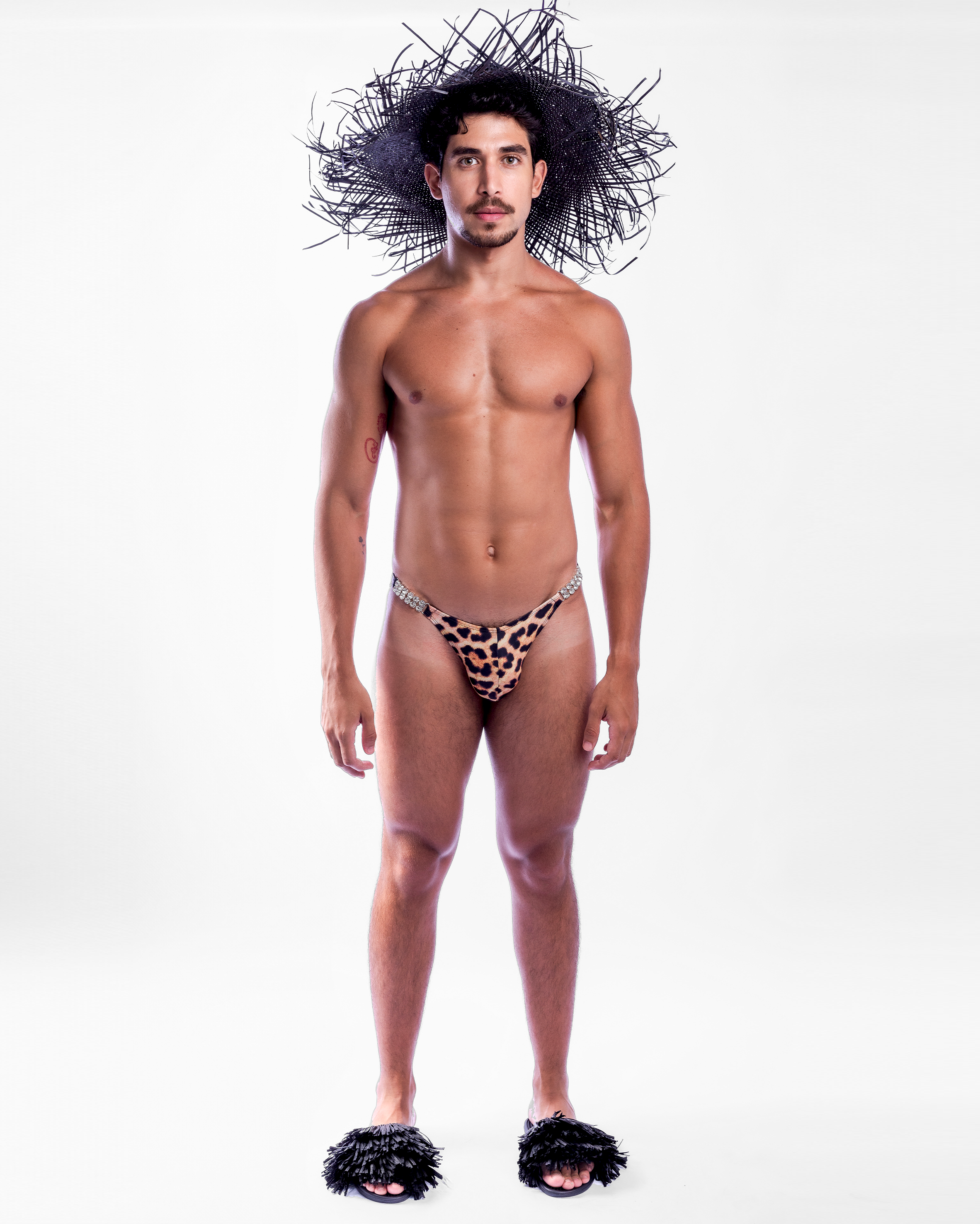 Diamond Razor Swim Brief - Leopard