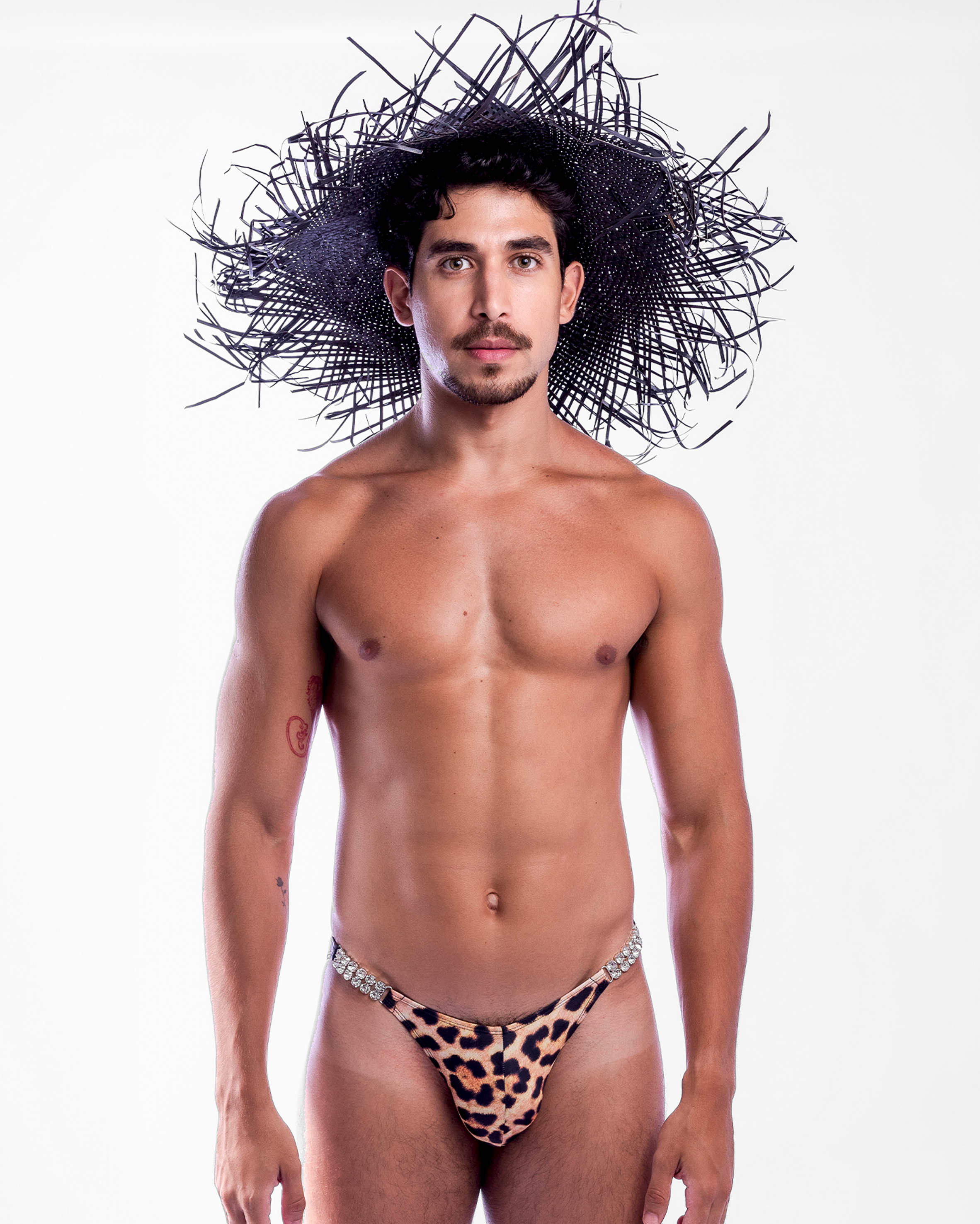 Diamond Razor Swim Brief - Leopard