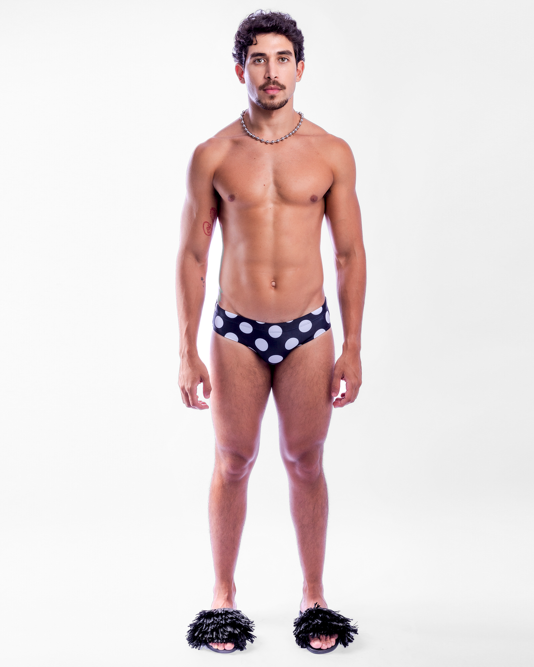 Polka Swim Brief - Black