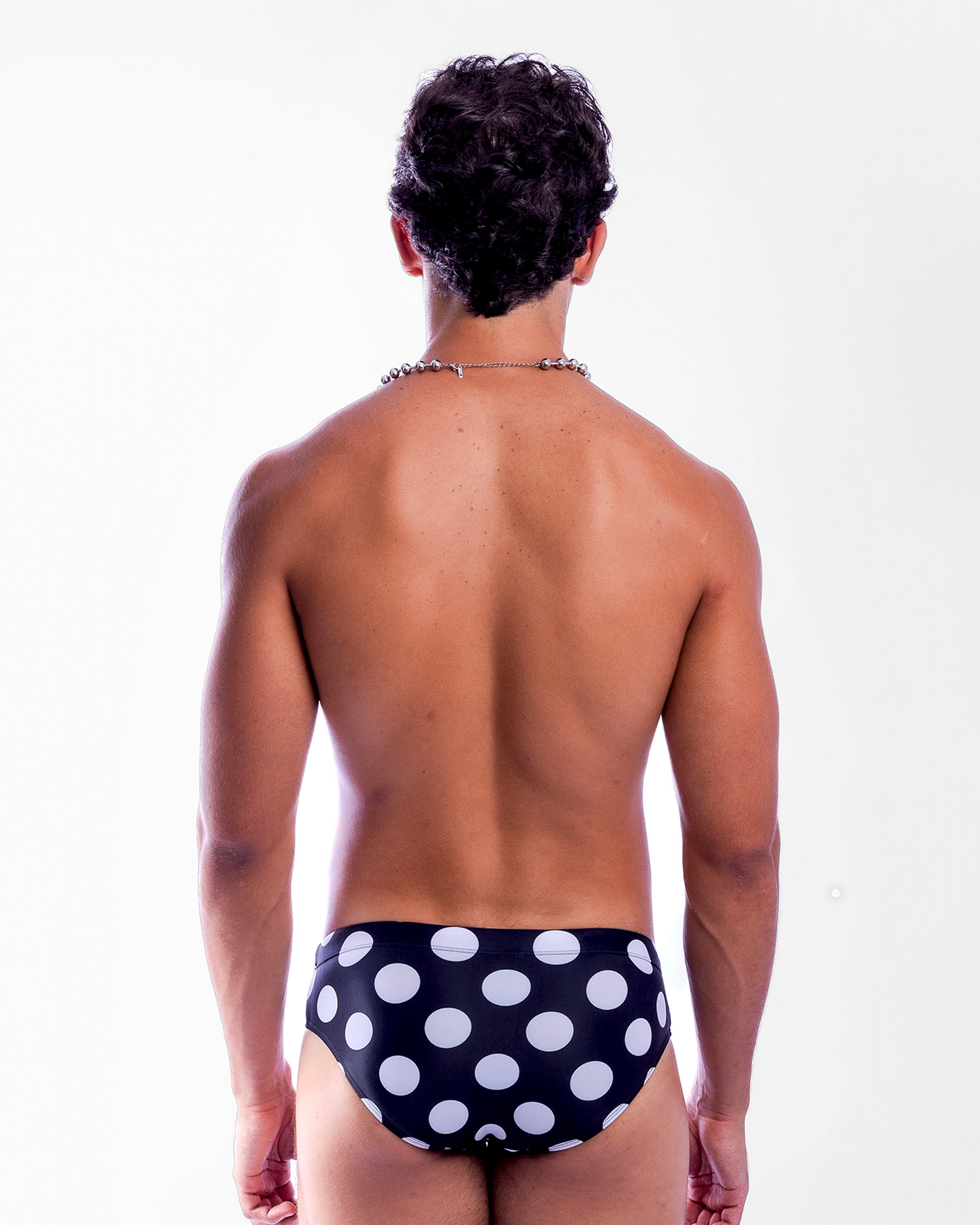 Polka Swim Brief - Black