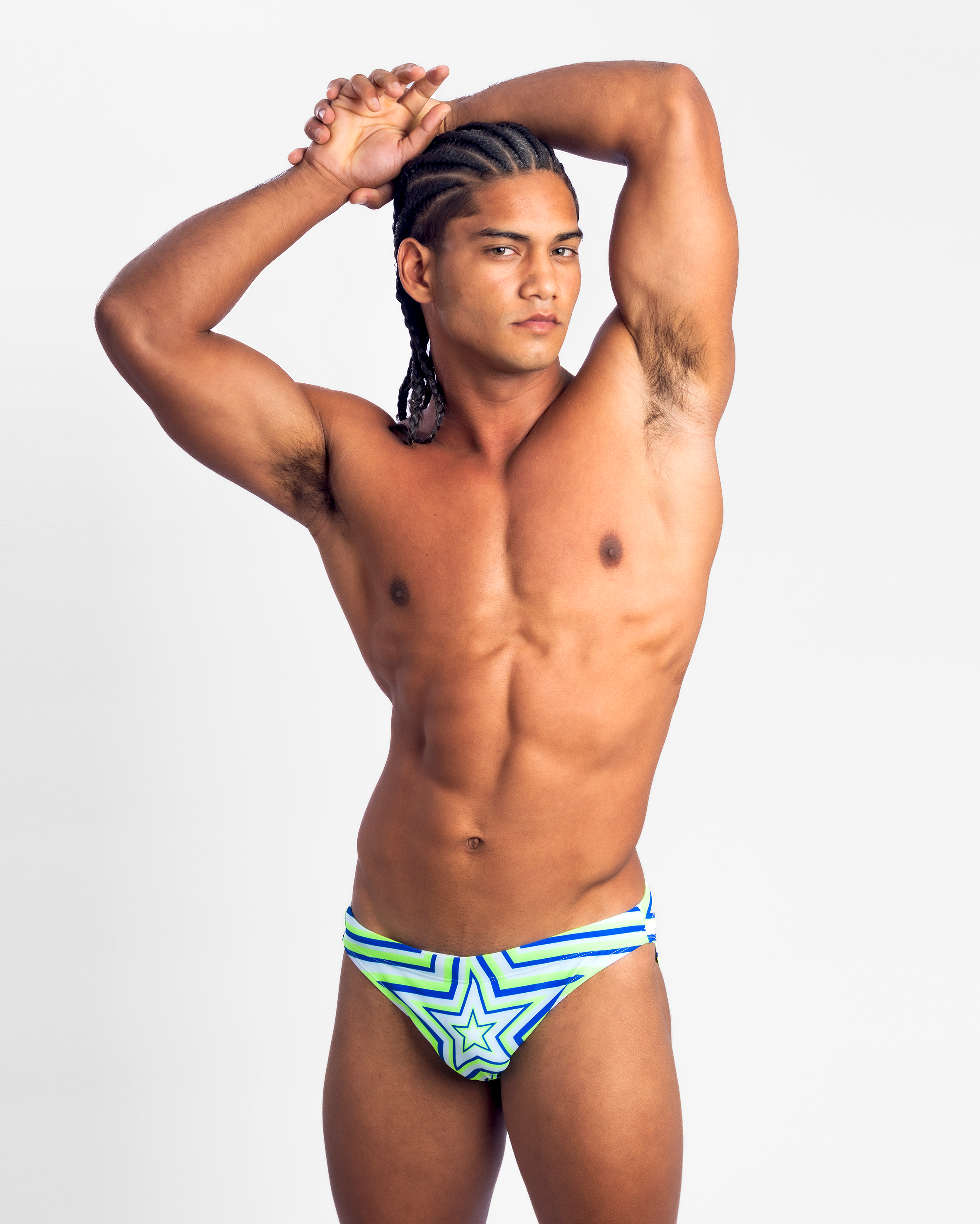 Star Razor Swim Brief - Green