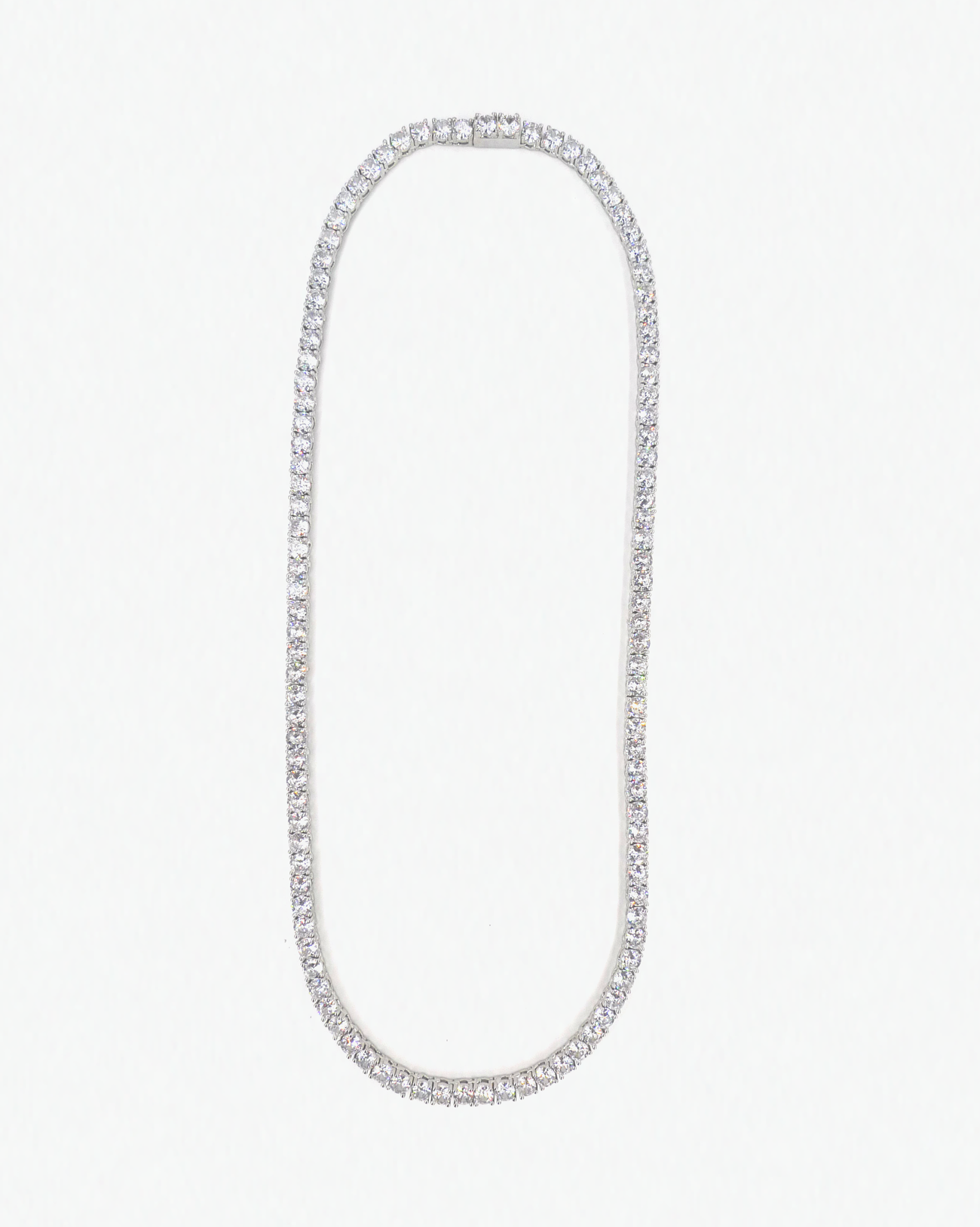 Tennis Necklace - White Gold