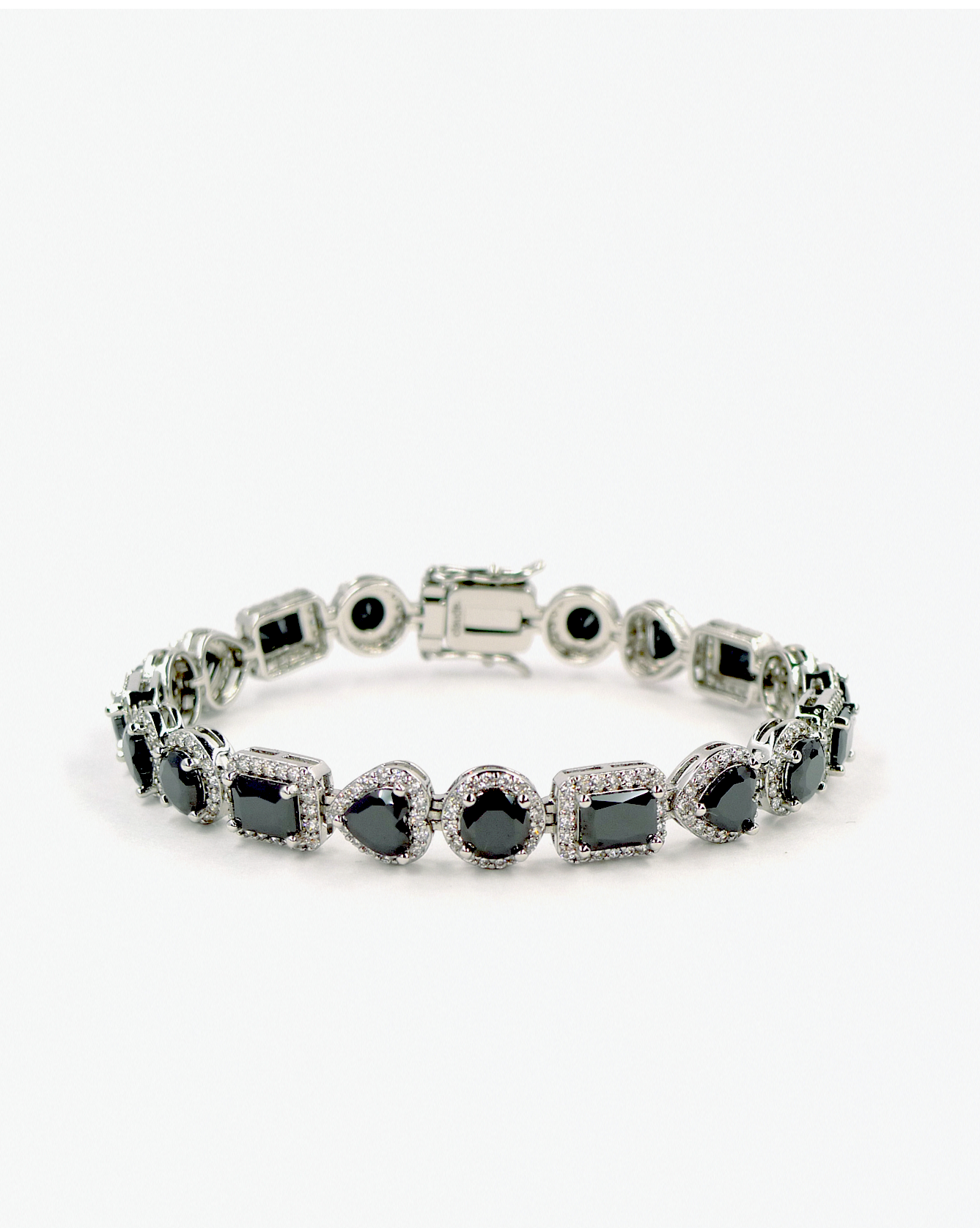 Poison Crush Bracelet with AAA CZ & White Gold Vermeil