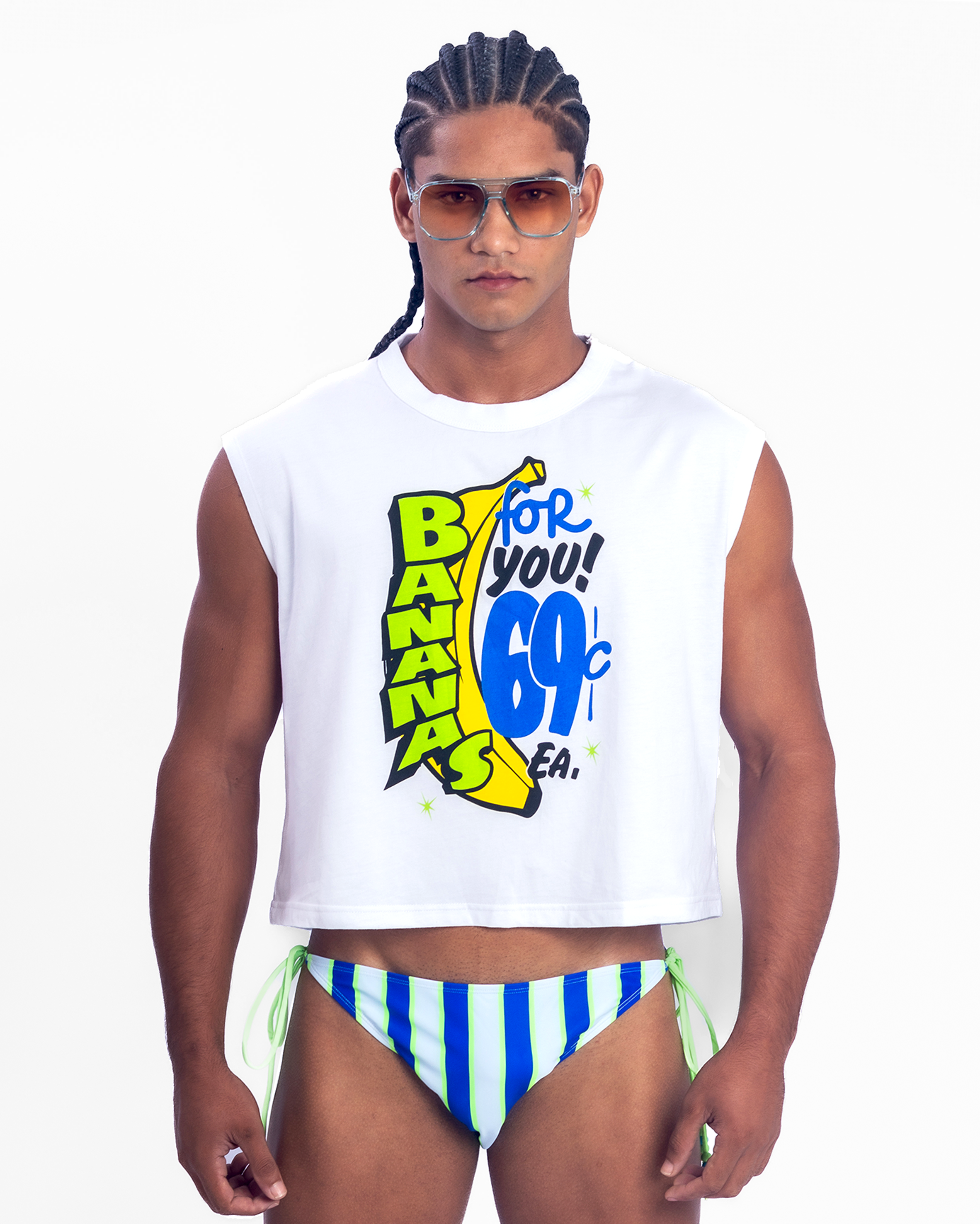 Bananas For You Box Crop Tee