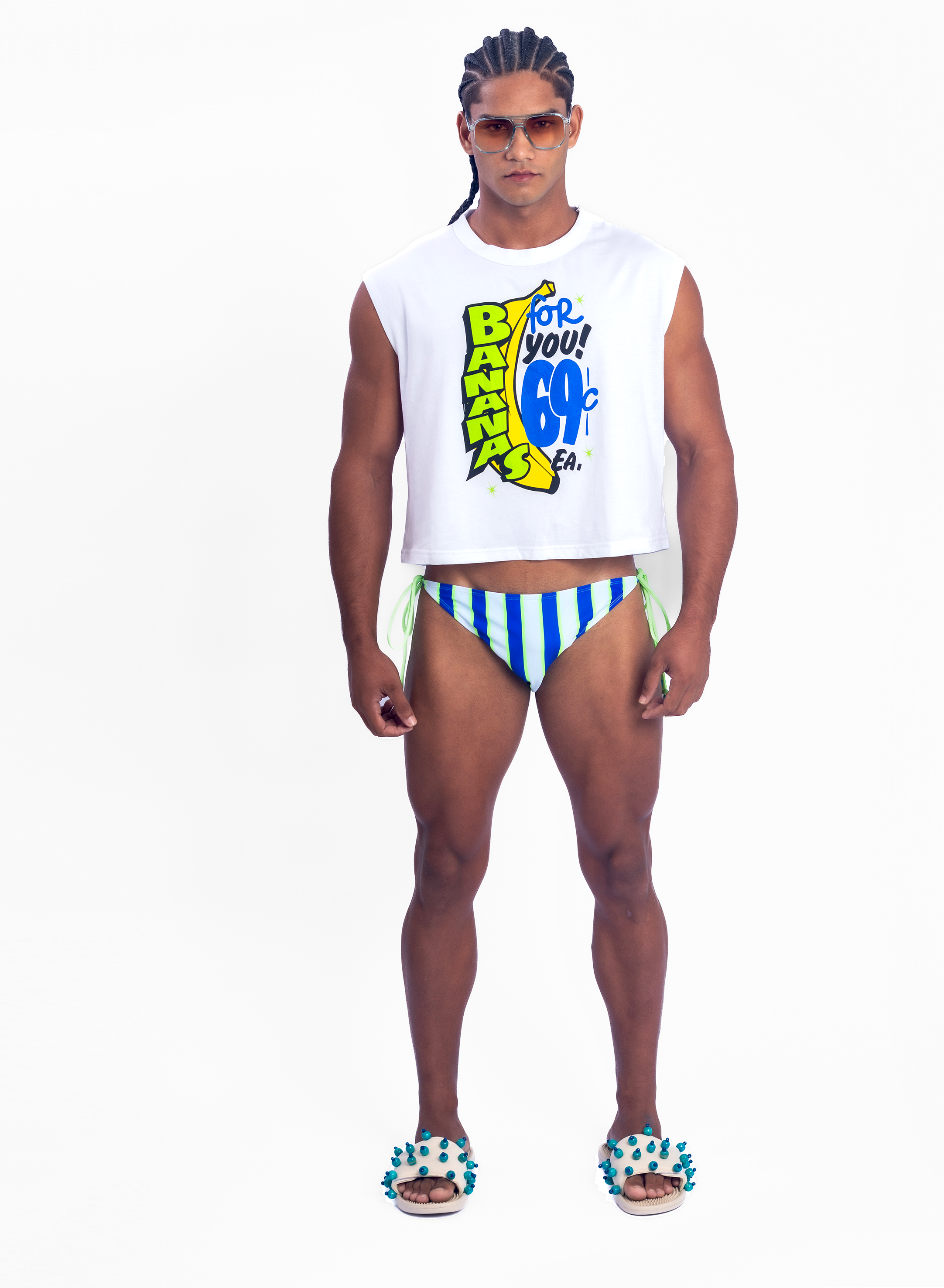 Bananas For You Box Crop Tee