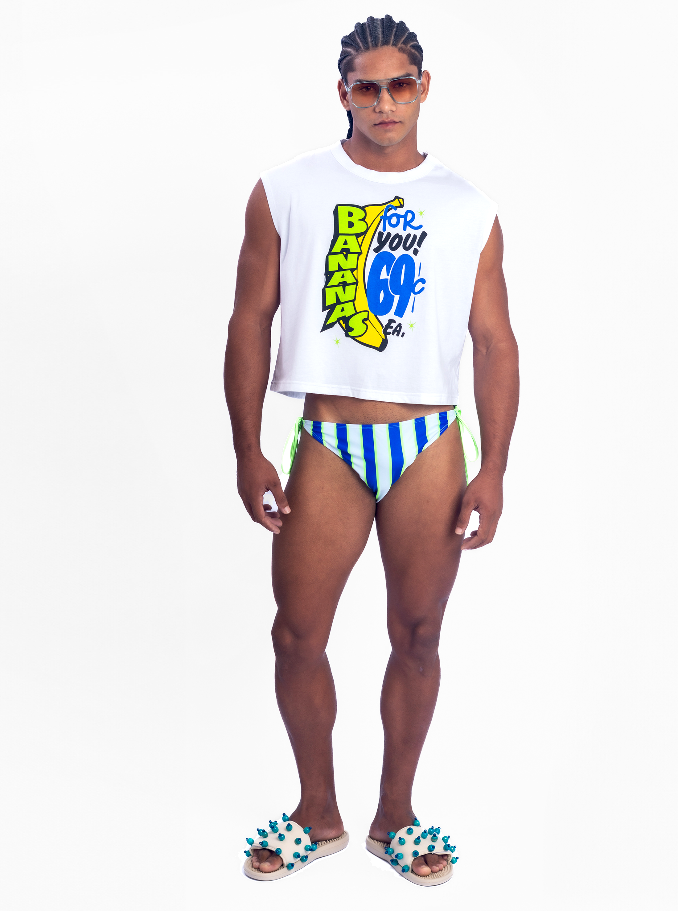 Bananas For You Box Crop Tee