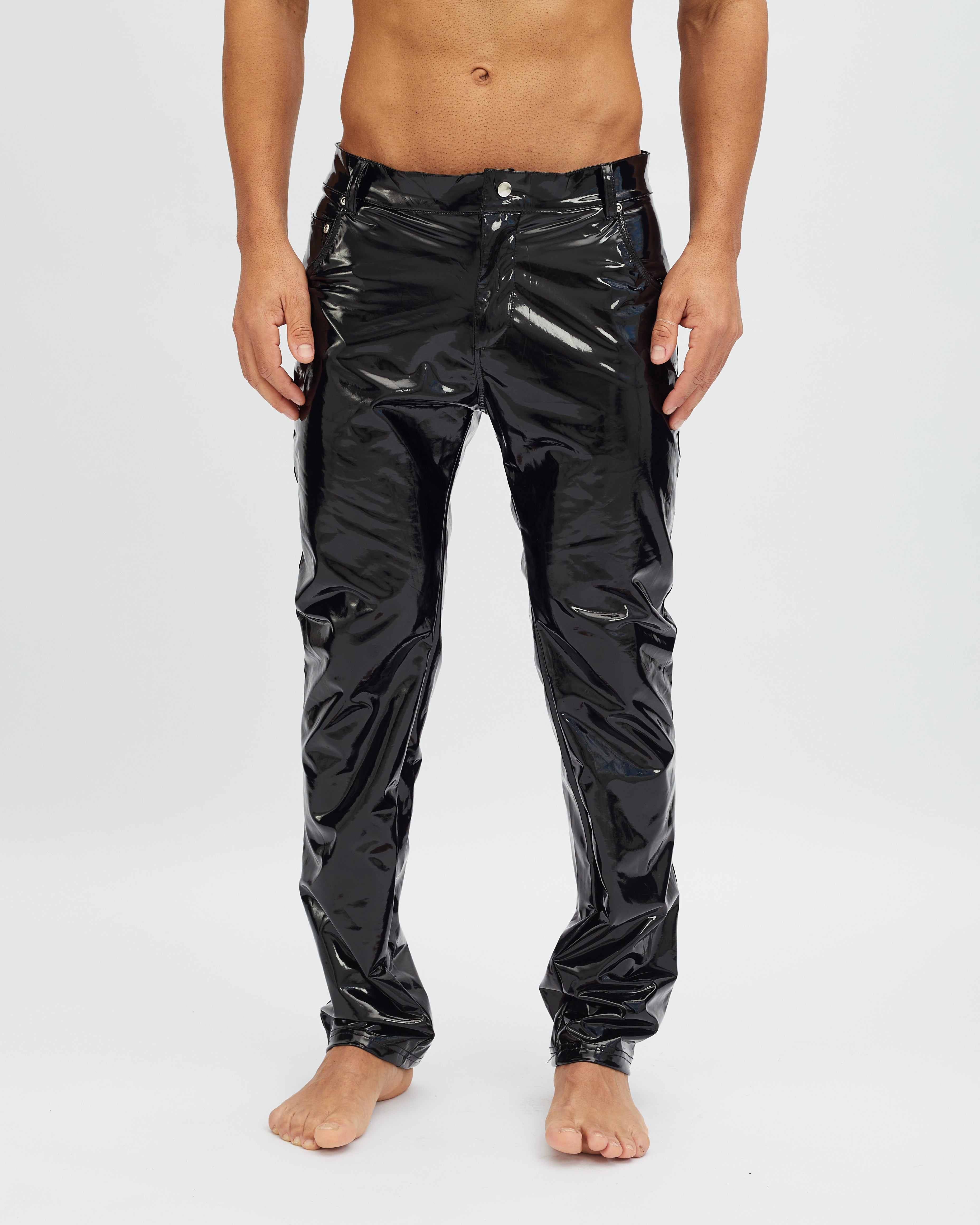 Black Patent Pants