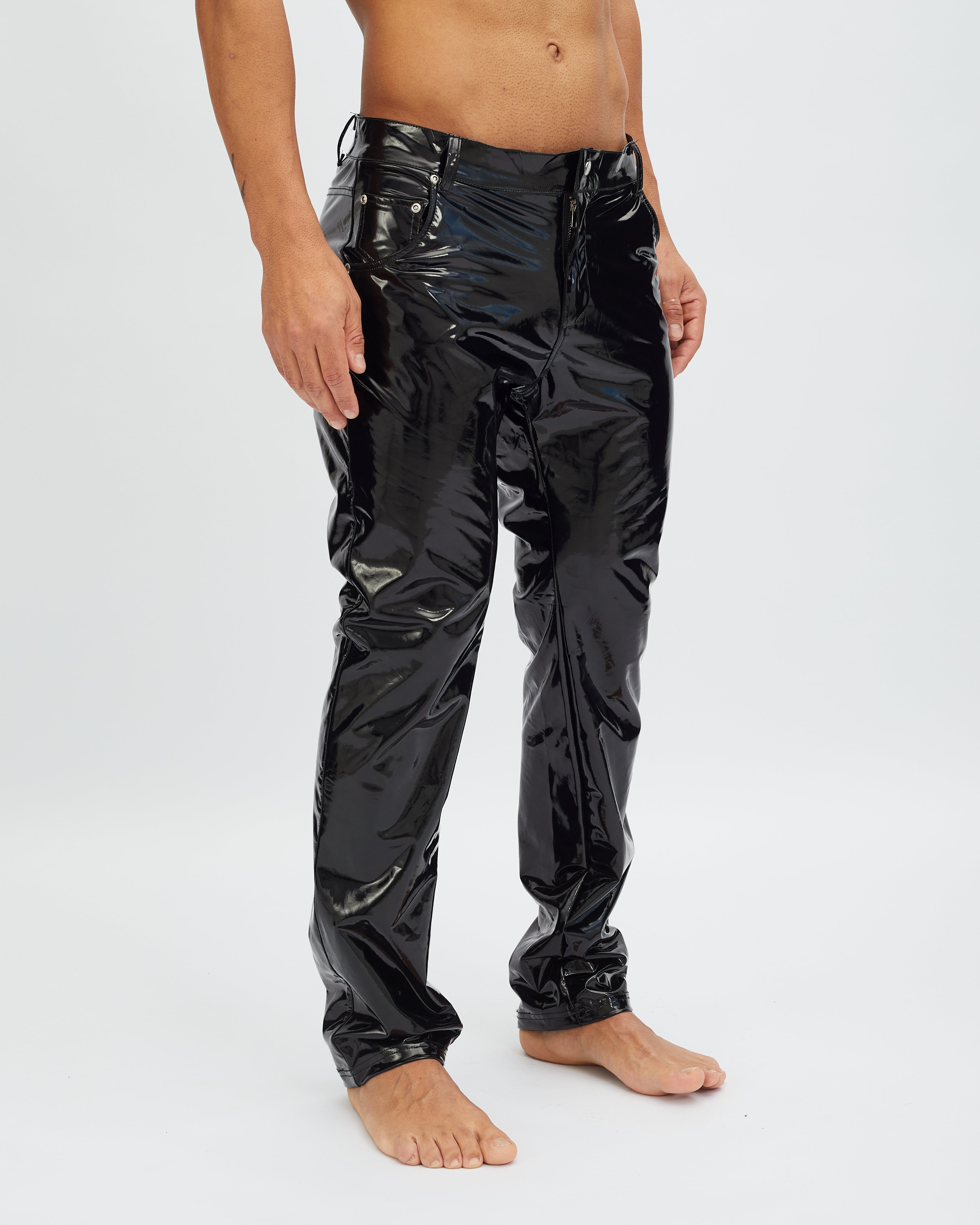 Black Patent Pants