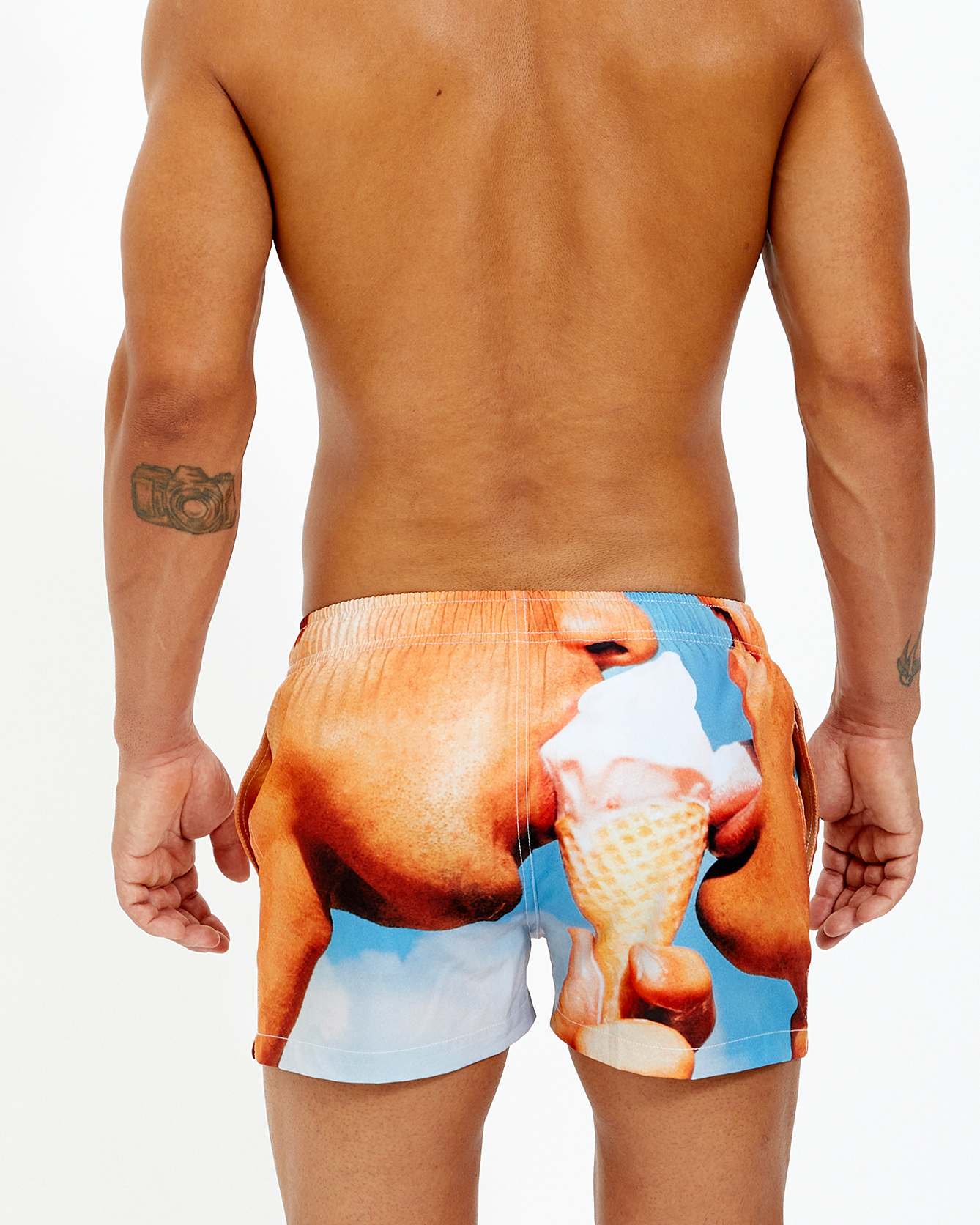 Short Length Ice-Cream Swim Shorts