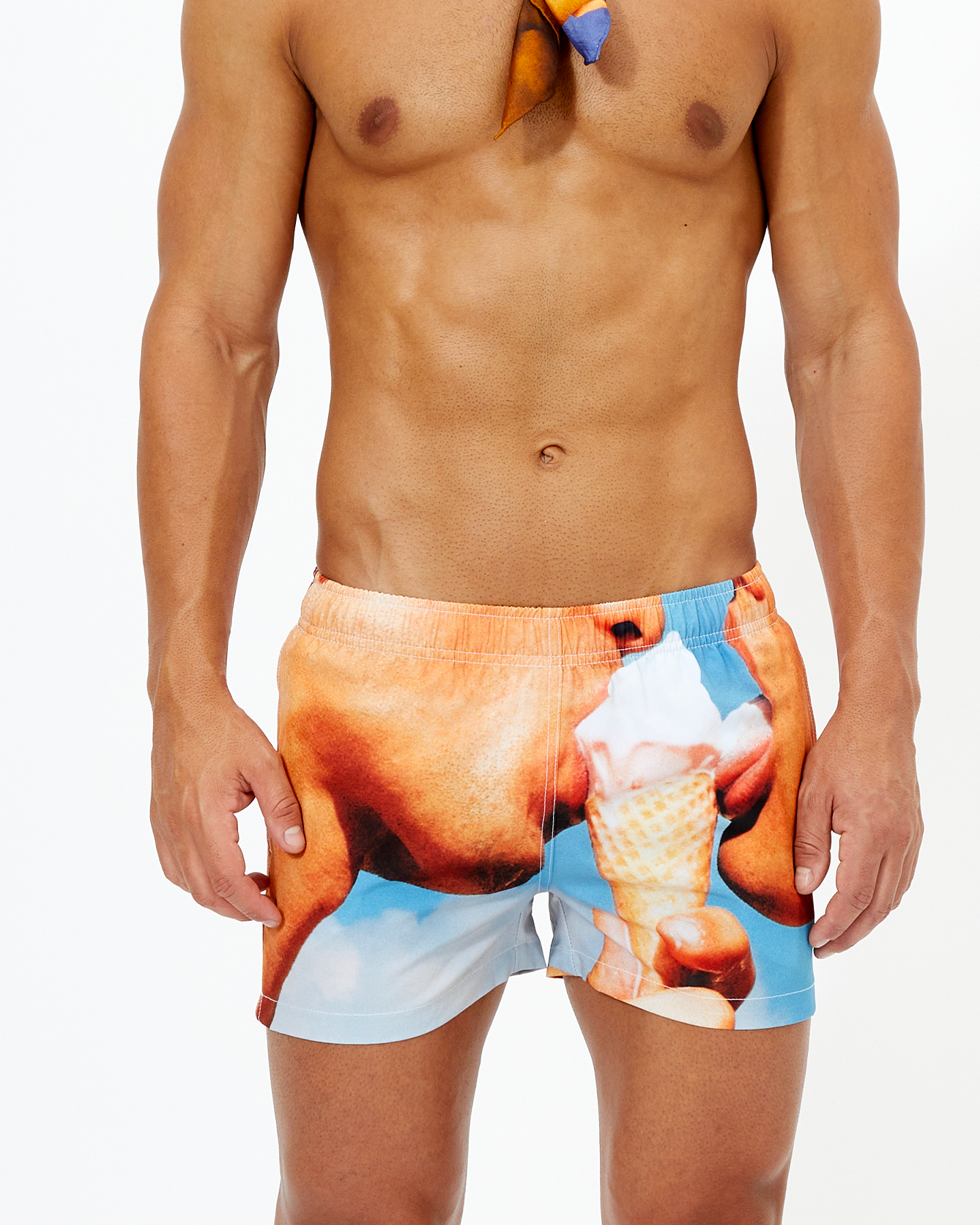 Short Length Ice-Cream Swim Shorts