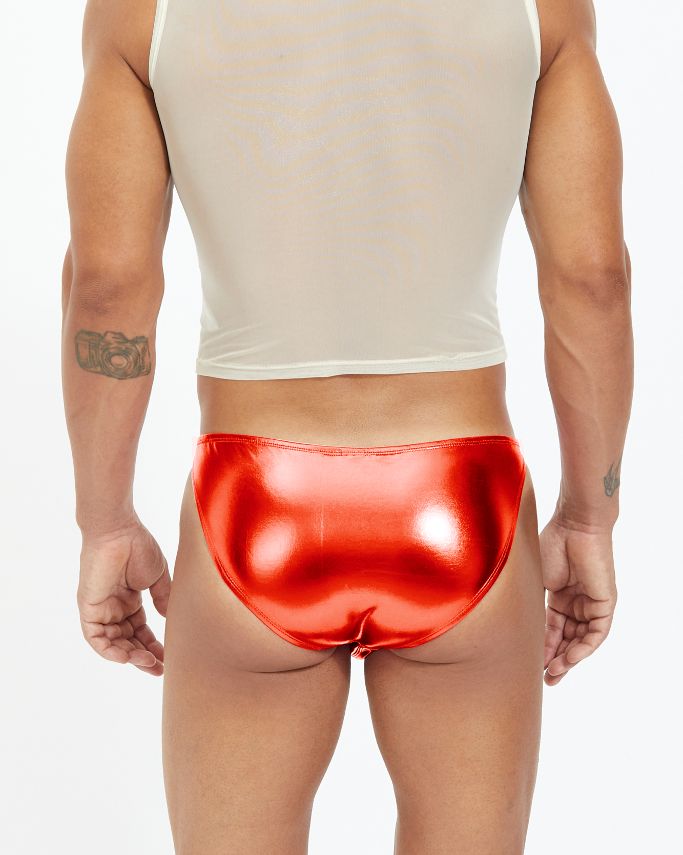 Diamond Razor Brief - Red