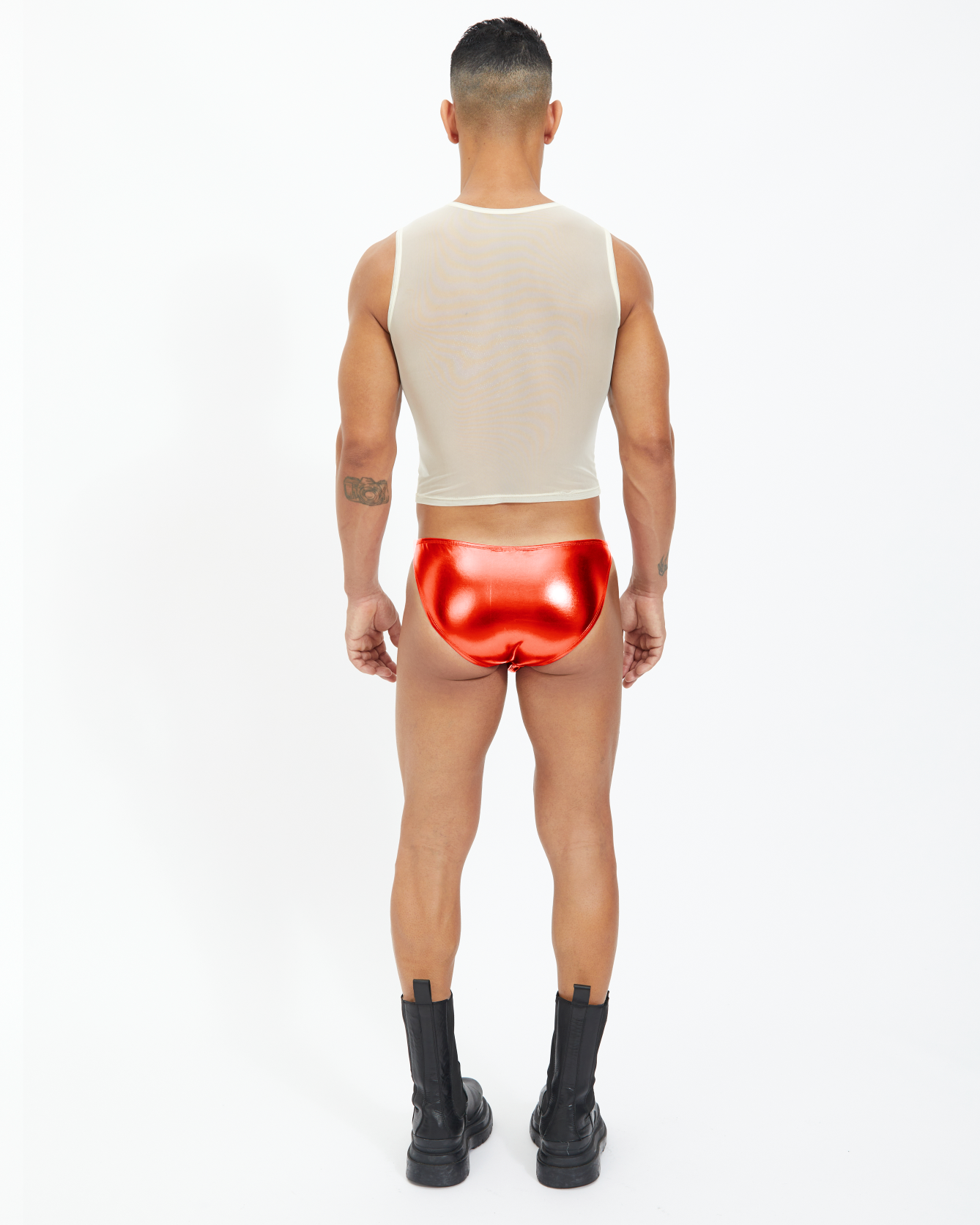 Diamond Razor Brief - Red