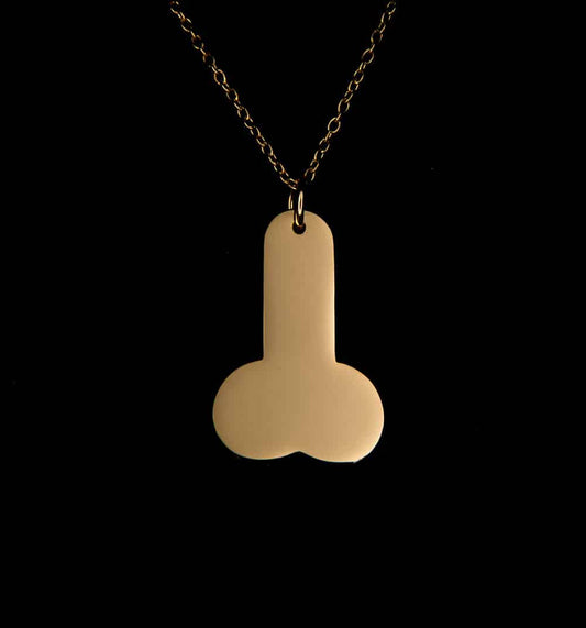 Gold Dick Necklace designed by Project Claude (7604607647963)