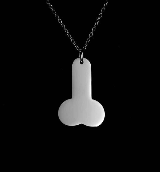 Silver Dick Necklace designed by Project Claude (7604607484123)