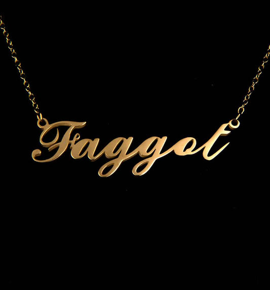 Gold Faggot  Necklace designed by Project Claude (7604579336411)