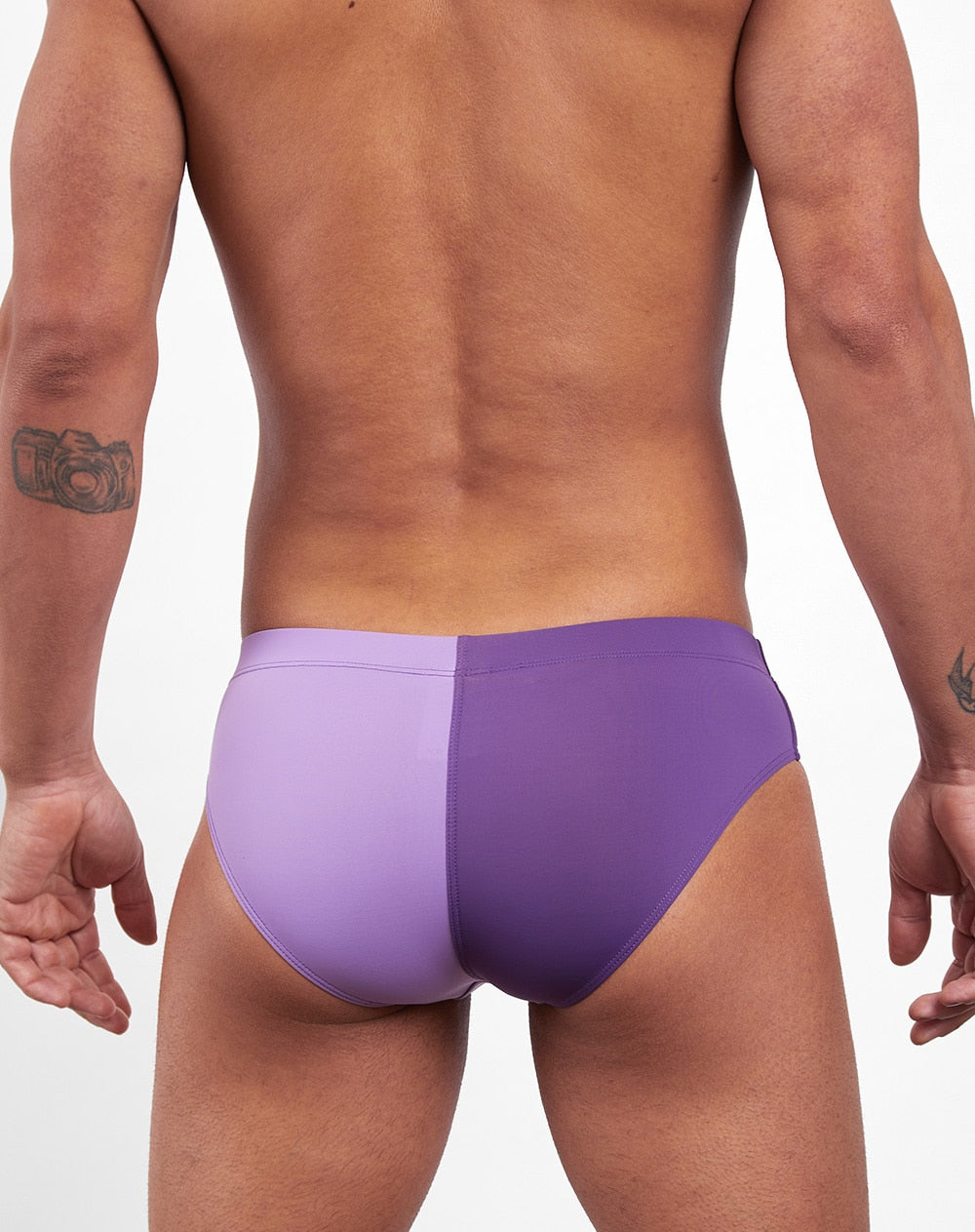 2Tone Swim Brief - Purple (7604597620955)
