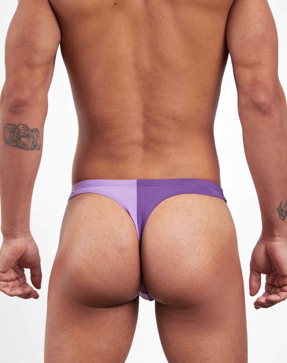 2Tone Swim Thong - Purple (7604596211931)