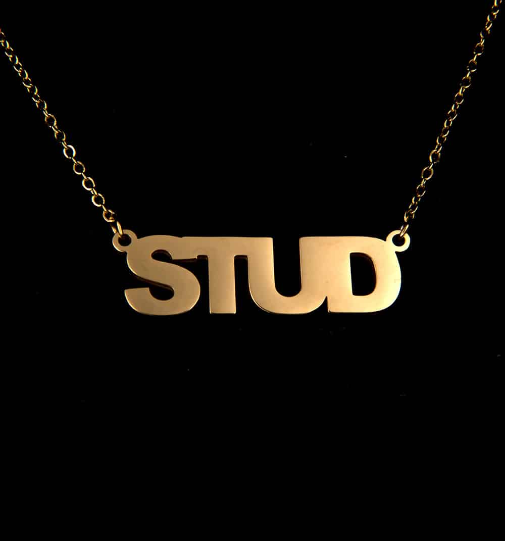 Gold Stud Necklace designed by Project Claude (7604618297563)