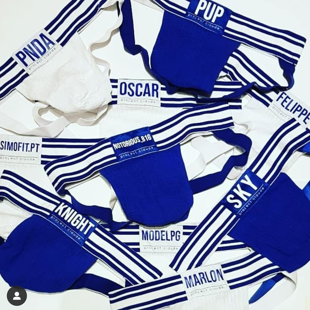 Personalised Jockstrap - Blue Waffel (7604610891995)